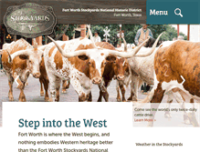 Tablet Screenshot of fortworthstockyards.org